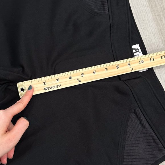 Mieka Mid-Rise Straight Leg Satin Waist Detail Trouser Pants in Black Size 10 - Picture 13 of 16